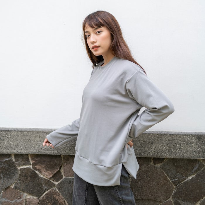 Flashy Sweater Wanita Lecky Abu