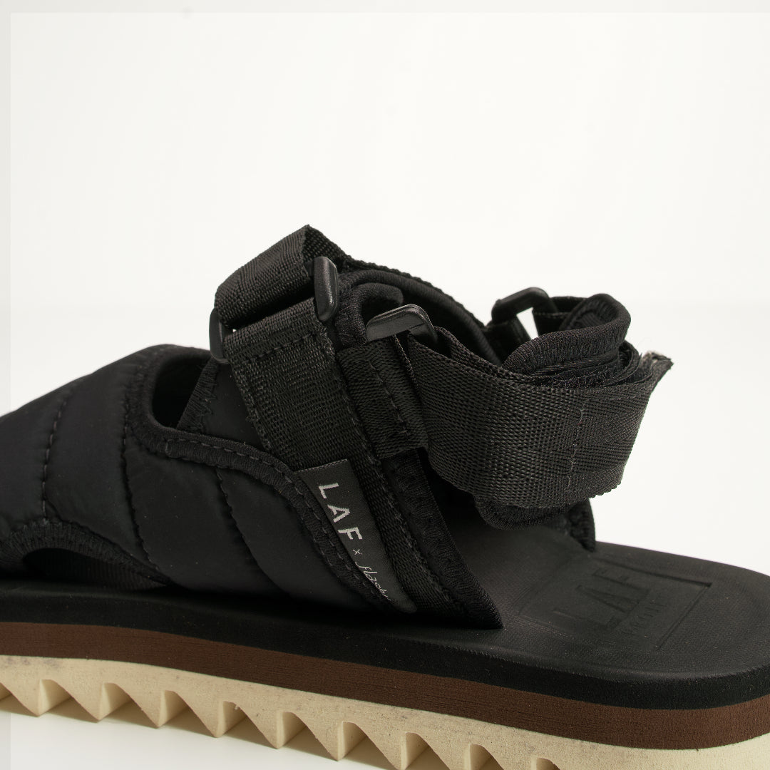 Sepatu Sandal Flashy x LAF Project Posh Hitam