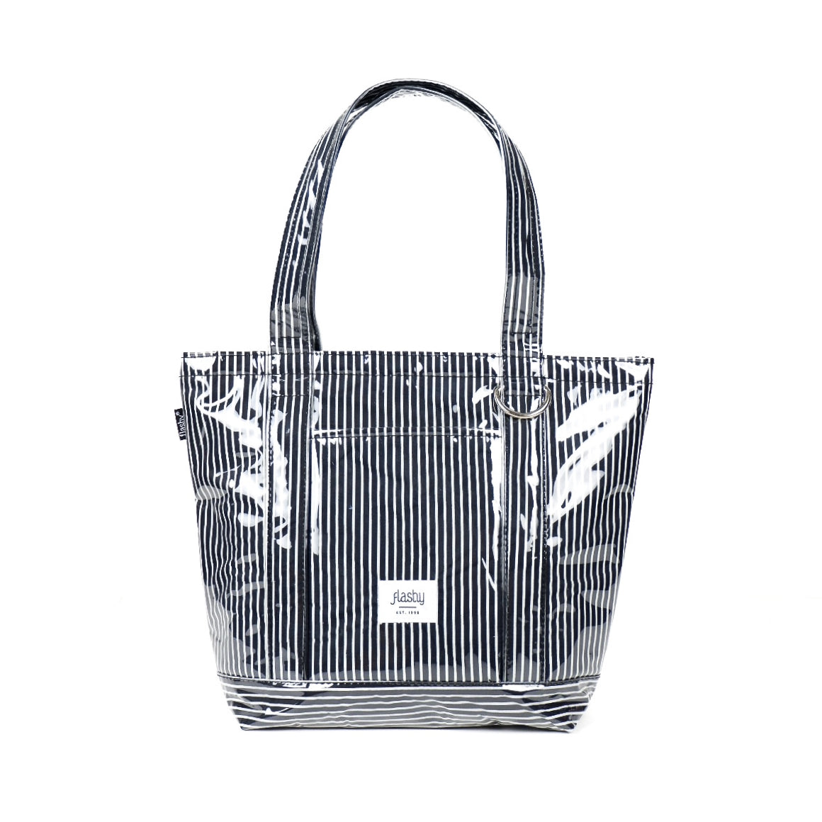 Flashy Tas Kepit Wanita Madeleine Salur Hitam Putih