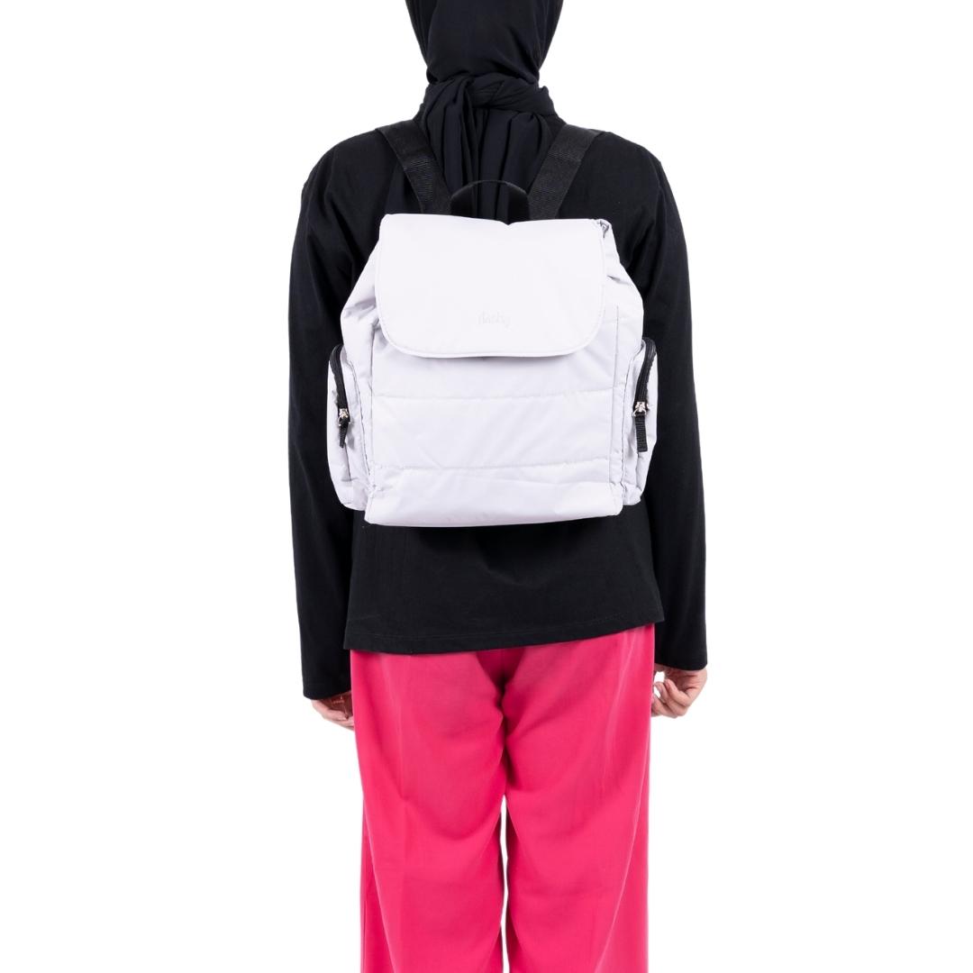 Flashy Tas Ransel Wanita Corletta Abu Muda