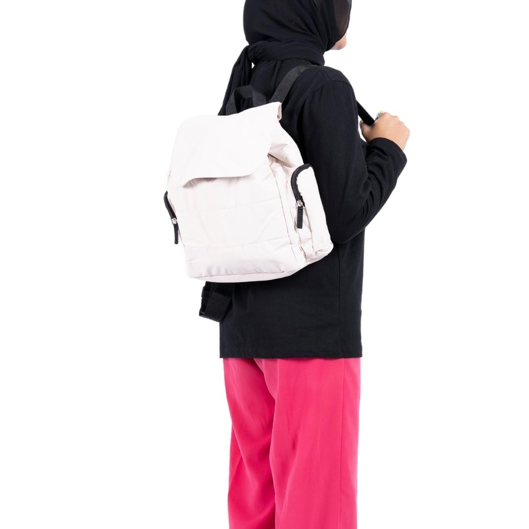 Flashy Tas Ransel Wanita Corletta Abu Muda