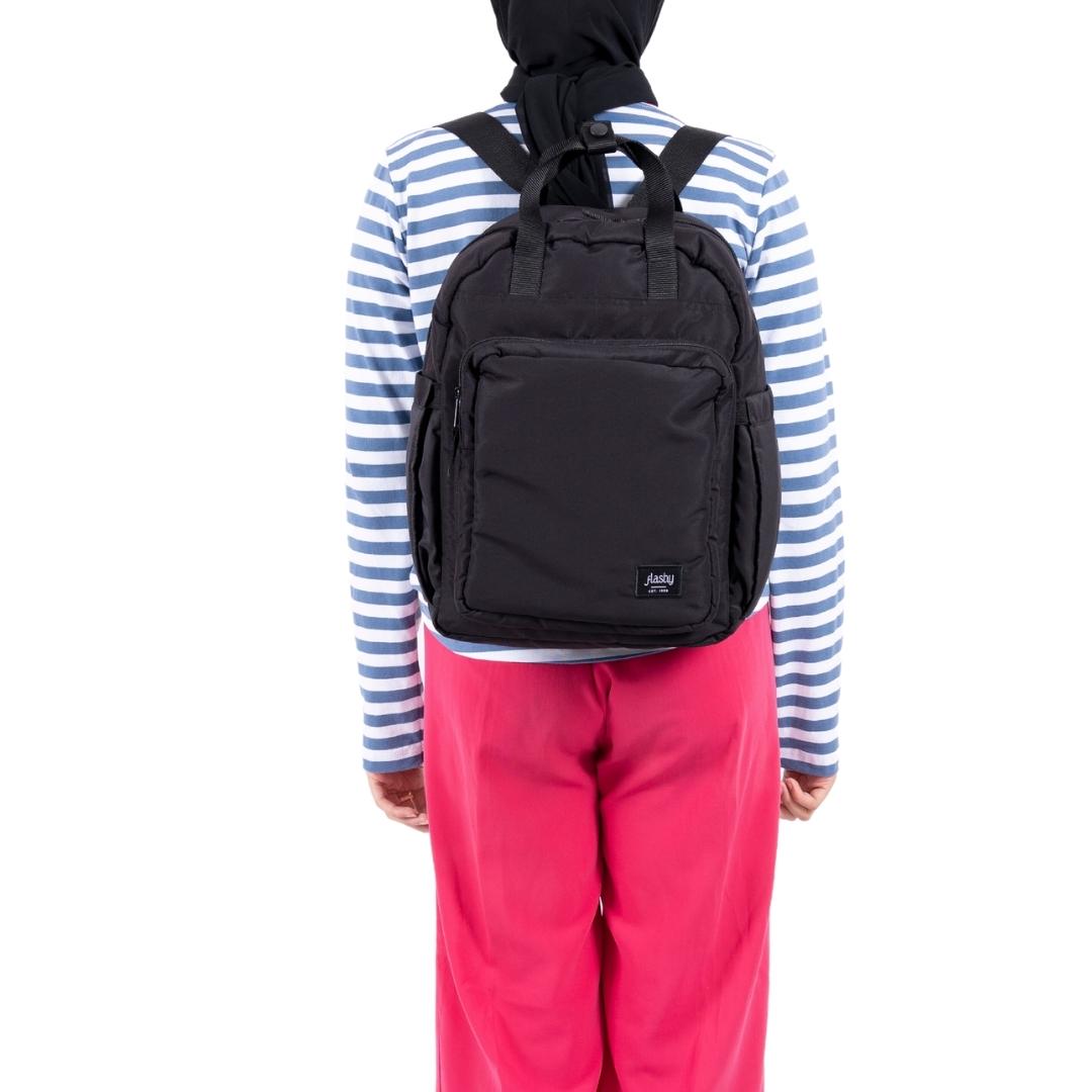 Flashy Tas Ransel Wanita Bielsa Two Hitam