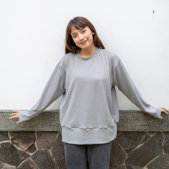 Flashy Sweater Wanita Lecky Abu
