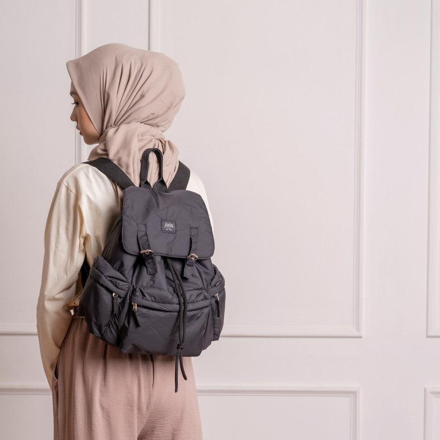 Flashy Tas Ransel Wanita Mabu Seven Hitam