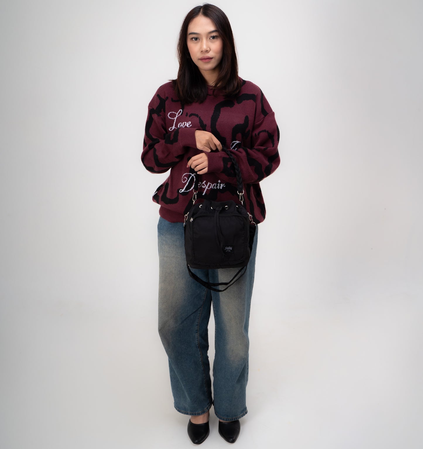 Flashy Tas Selempang Wanita Chiesa Three Hitam