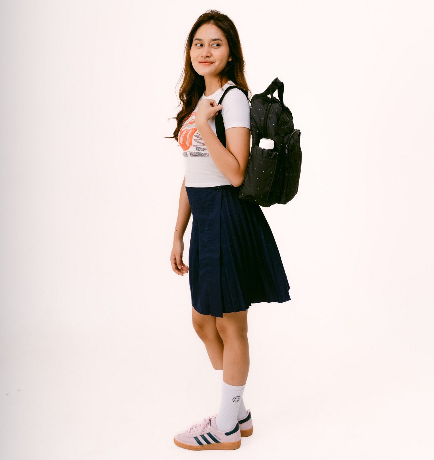 Flashy Tas Ransel Wanita Bielsa Three Polkadot Hitam