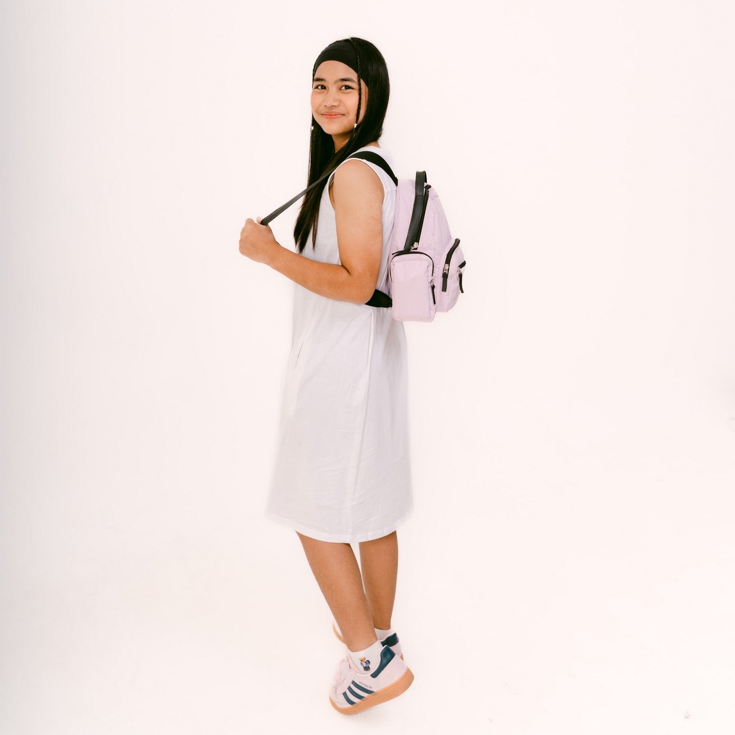 Flashy Tas Ransel Wanita Bloemven Merah Muda Pastel