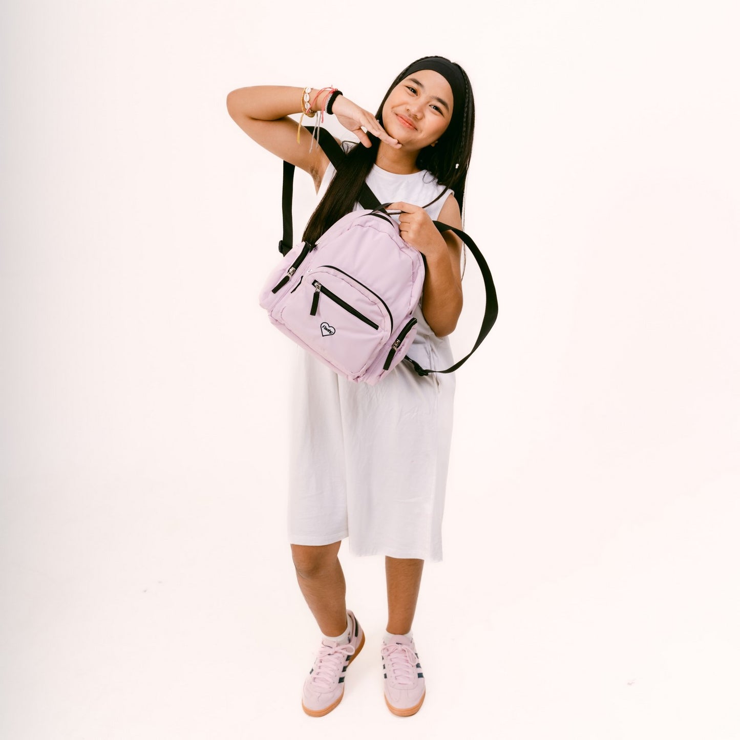 Flashy Tas Ransel Wanita Bloemven Merah Muda Pastel