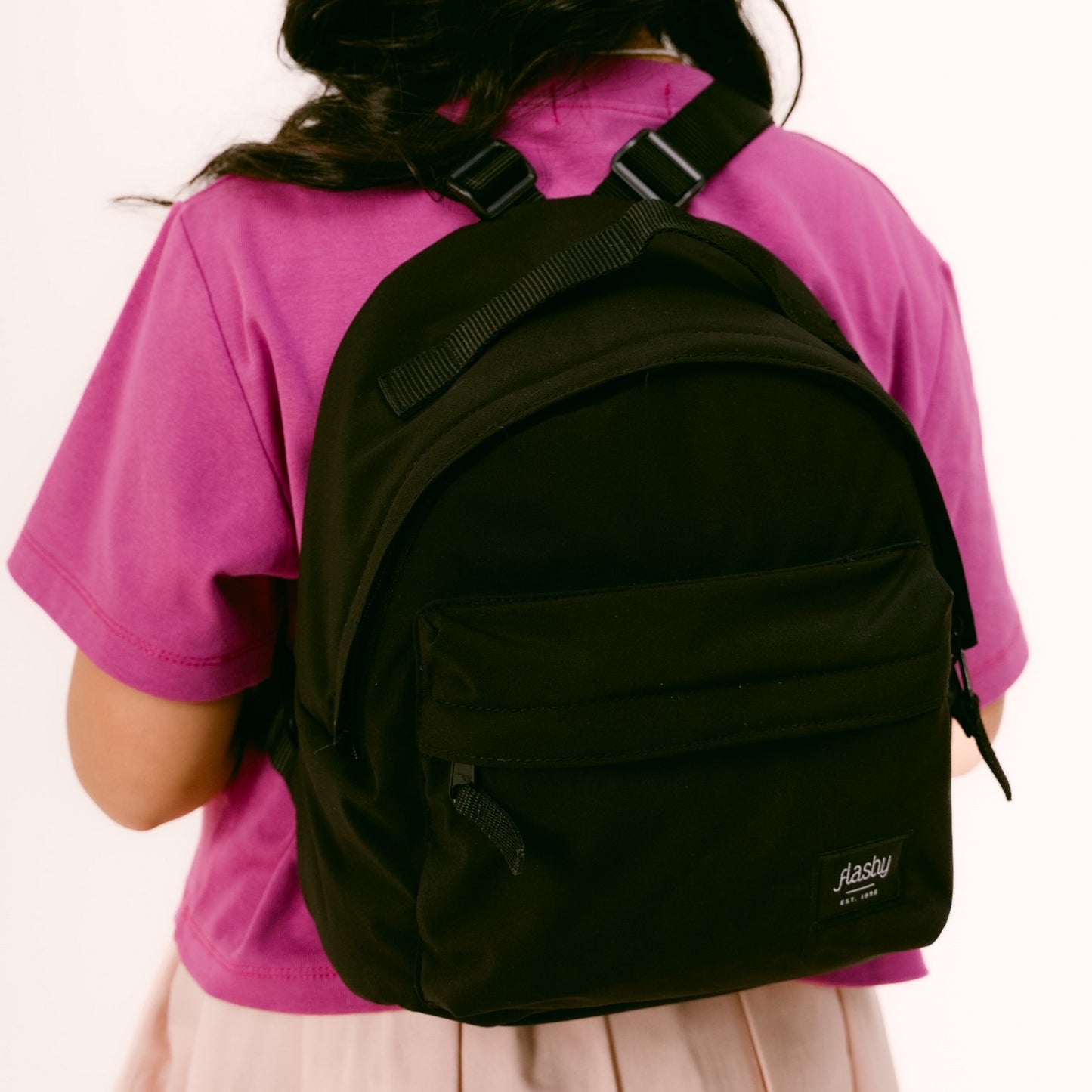Flashy Tas Ransel Mini Wanita Moisekean Six Hitam
