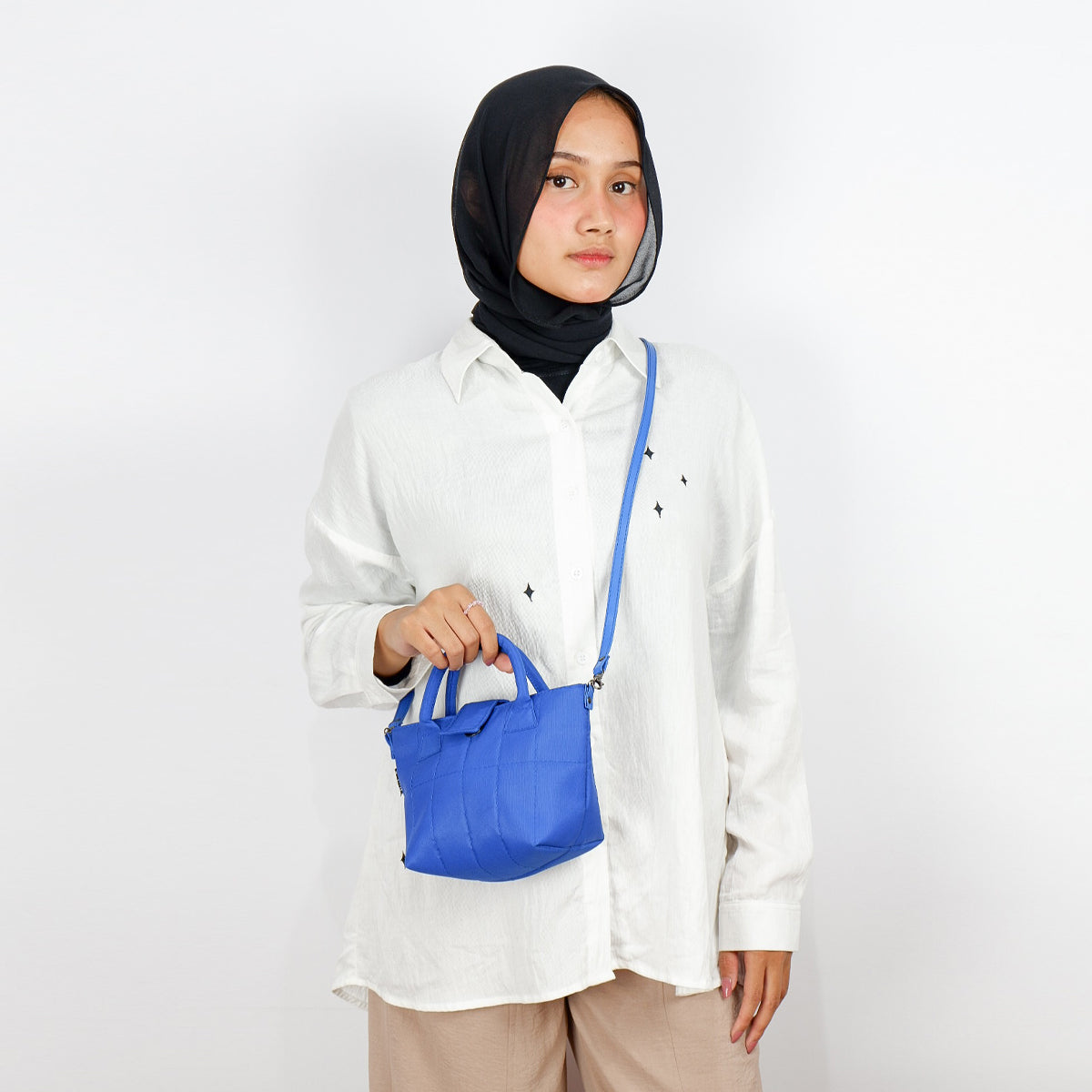 Flashy Tas Selempang Mini wanita Golda Biru