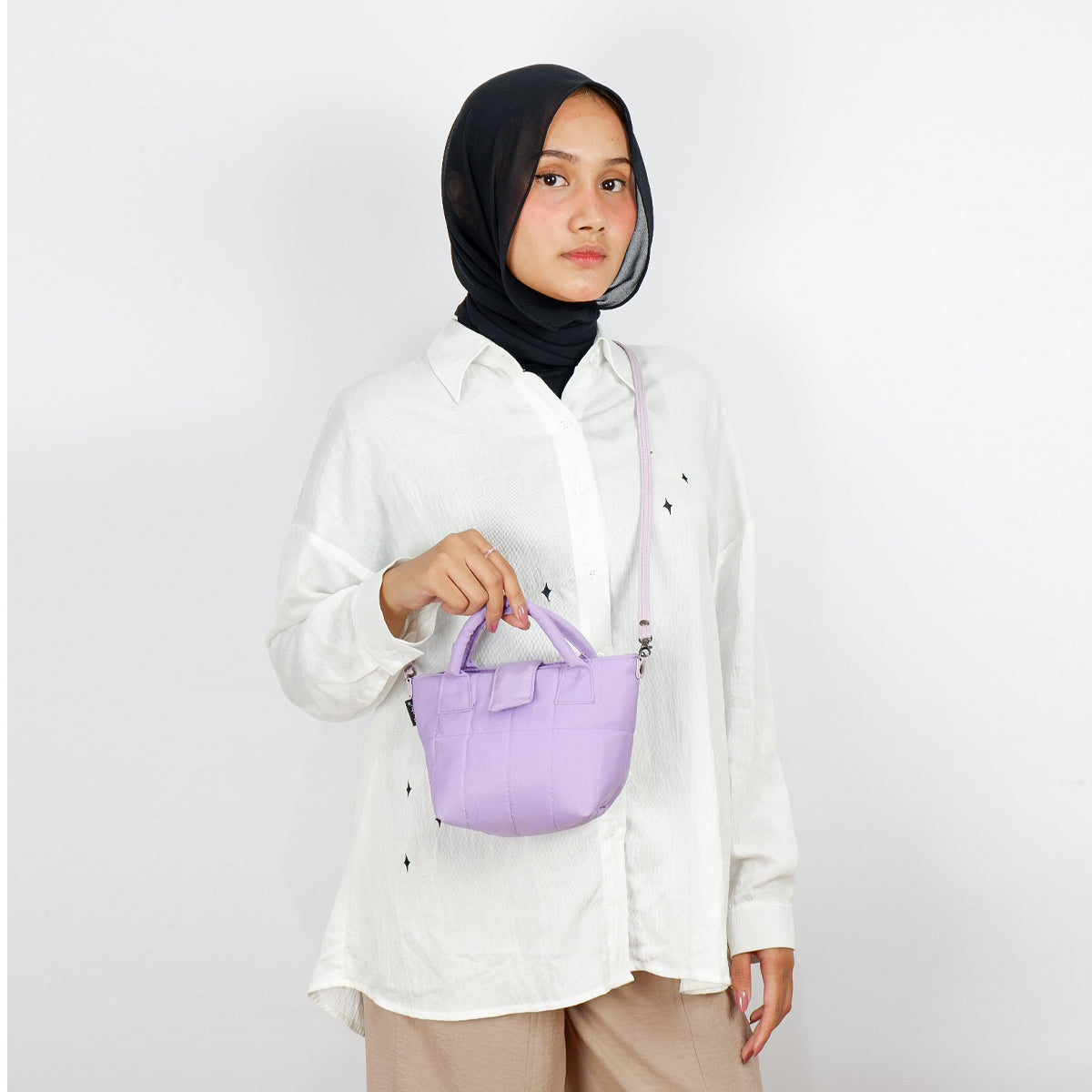 Flashy Tas Selempang Mini wanita Golda Ungu