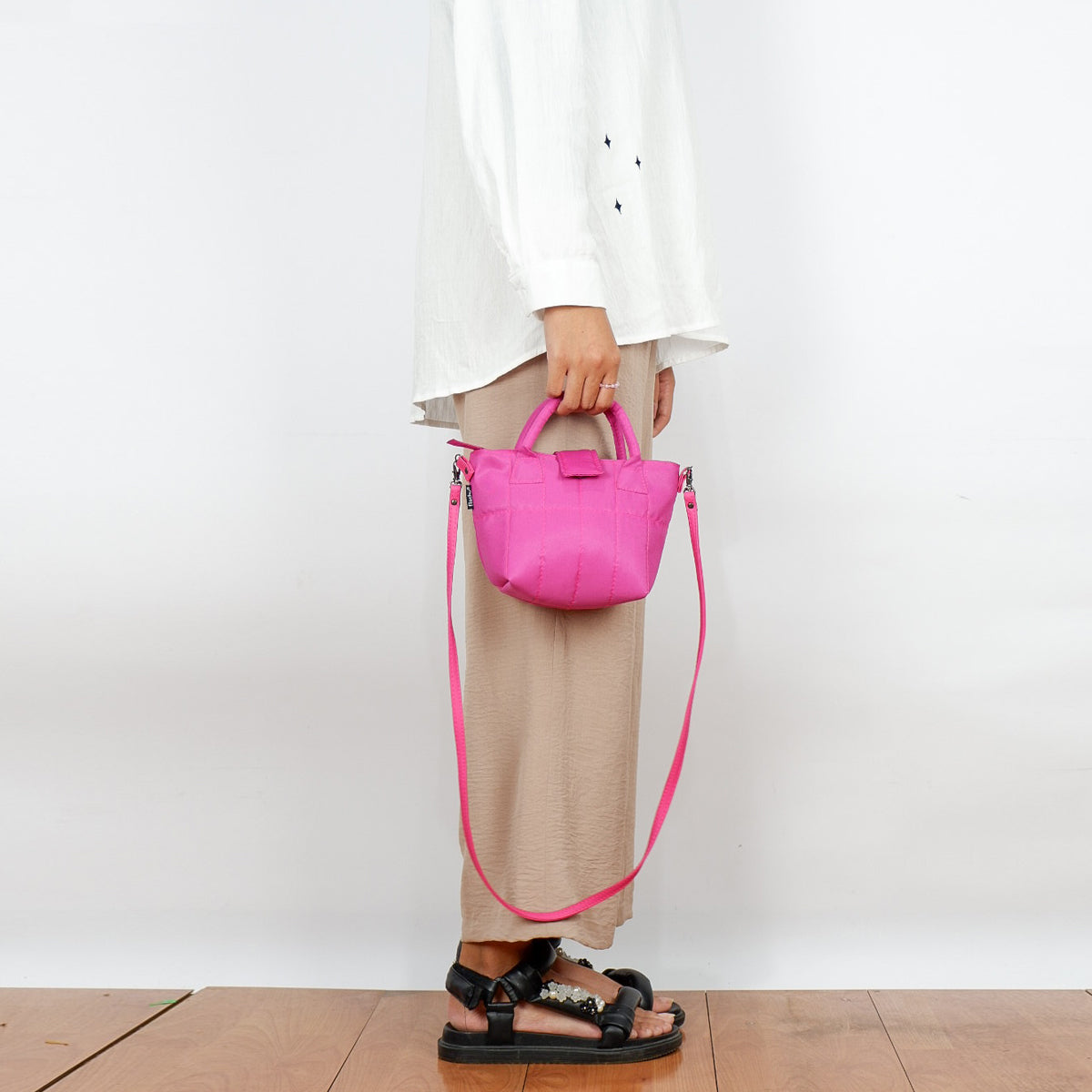 Flashy Tas Selempang Mini wanita Golda Magenta