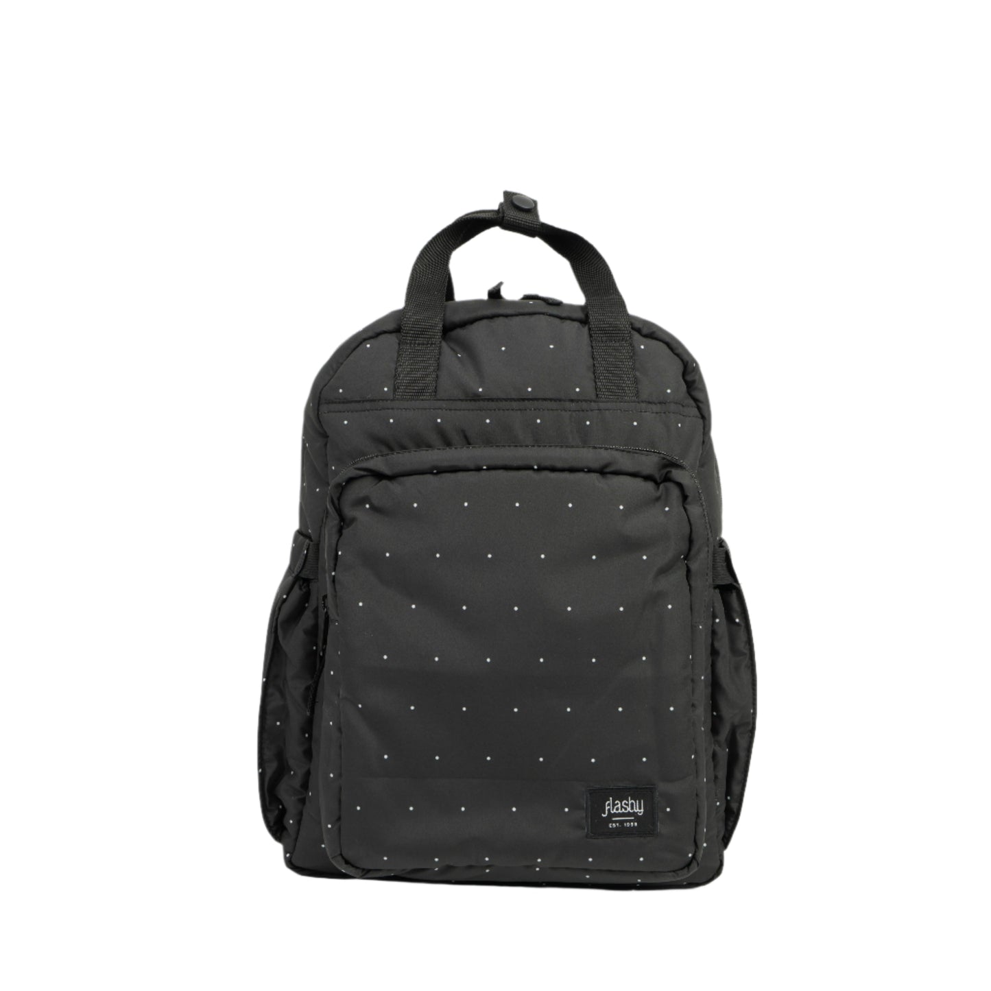 Flashy Tas Ransel Helvilo Hitam Polkadot