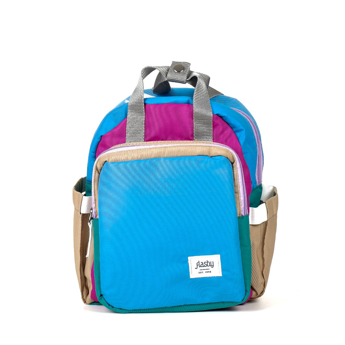 Flashy Tas Ransel Wanita Vegloo BIru Muda Kombi