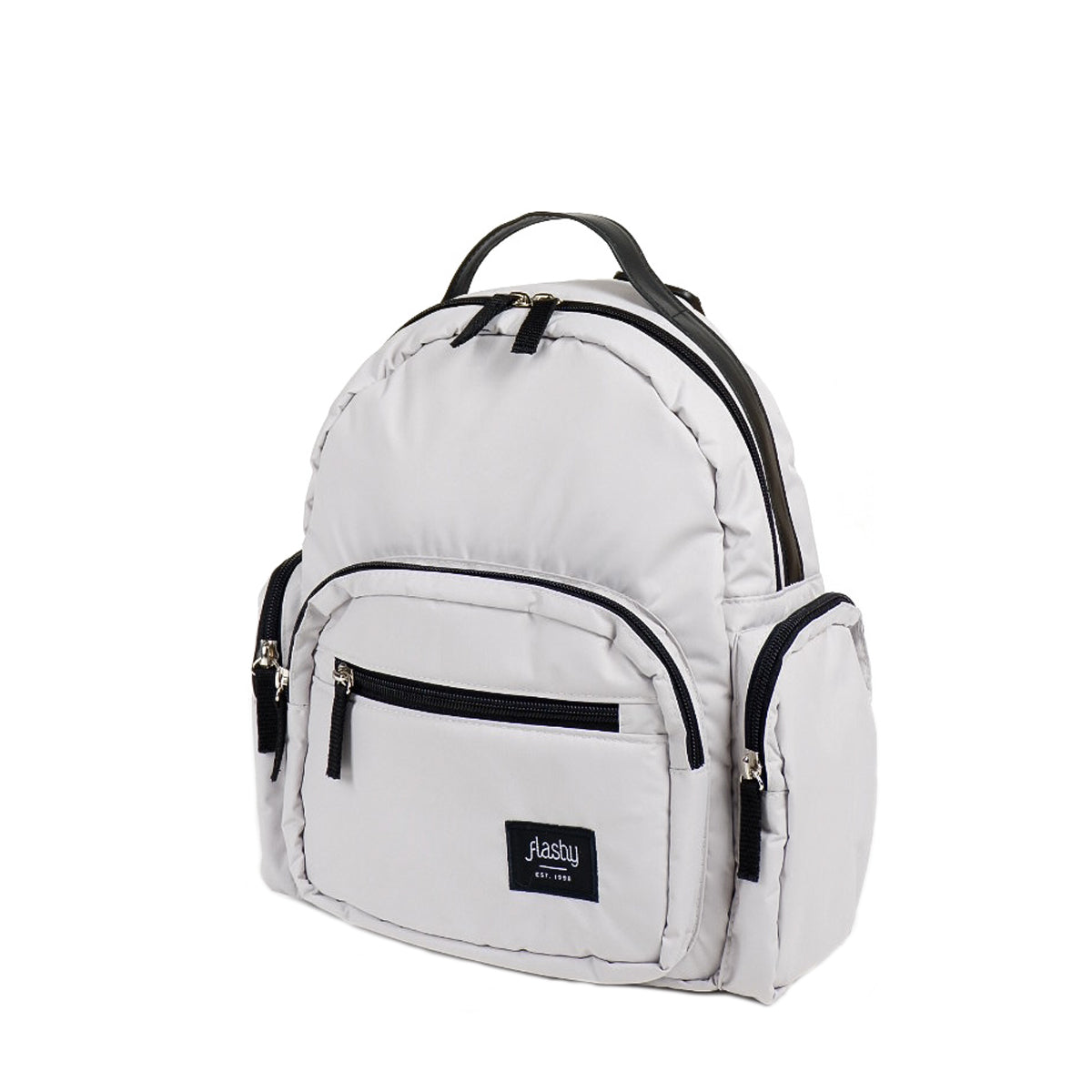 Flashy Tas Ransel Wanita Viely Abu Muda