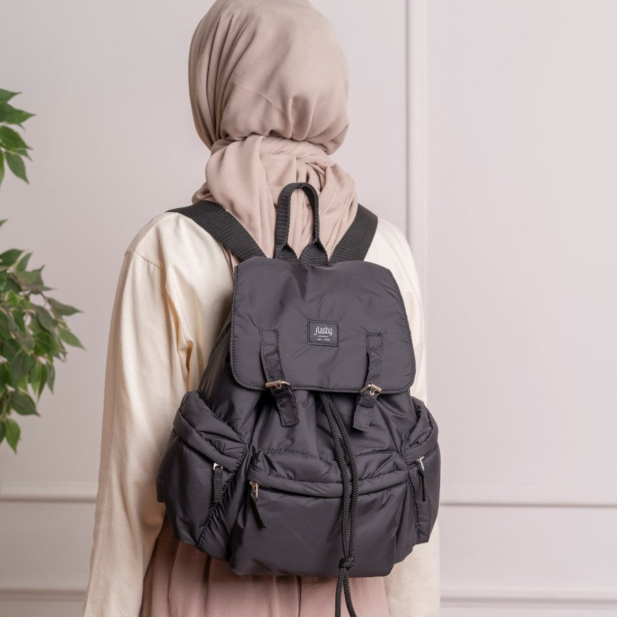 Flashy Tas Ransel Wanita Mabu Seven Hitam
