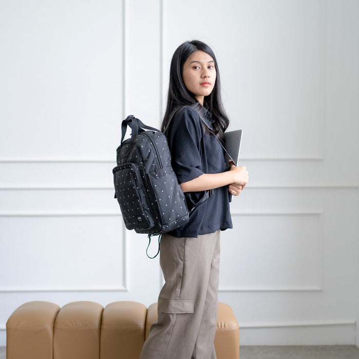 Flashy Tas Ransel Wanita Flashy Bielsa Three Motiv Segitiga