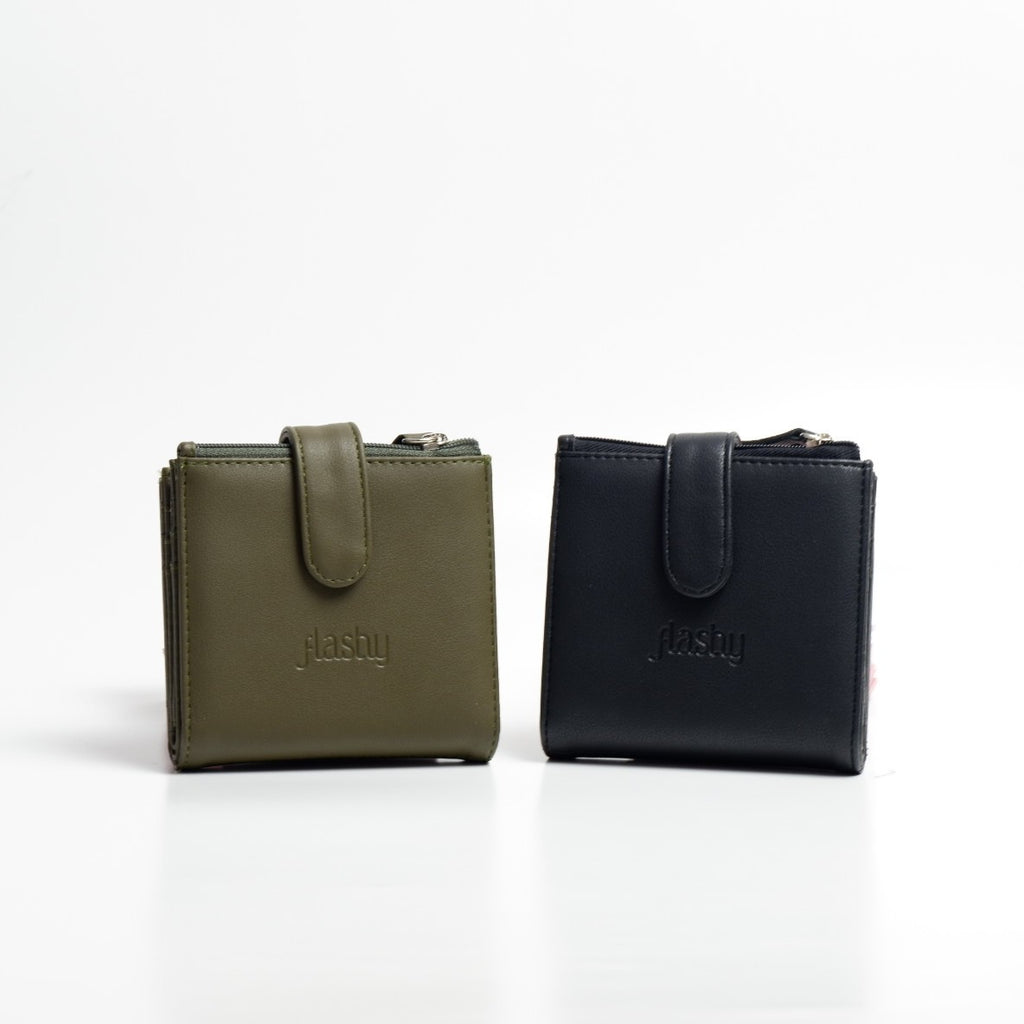 Flashy Dompet Lipat Wanita  Vorell Hijau Olive