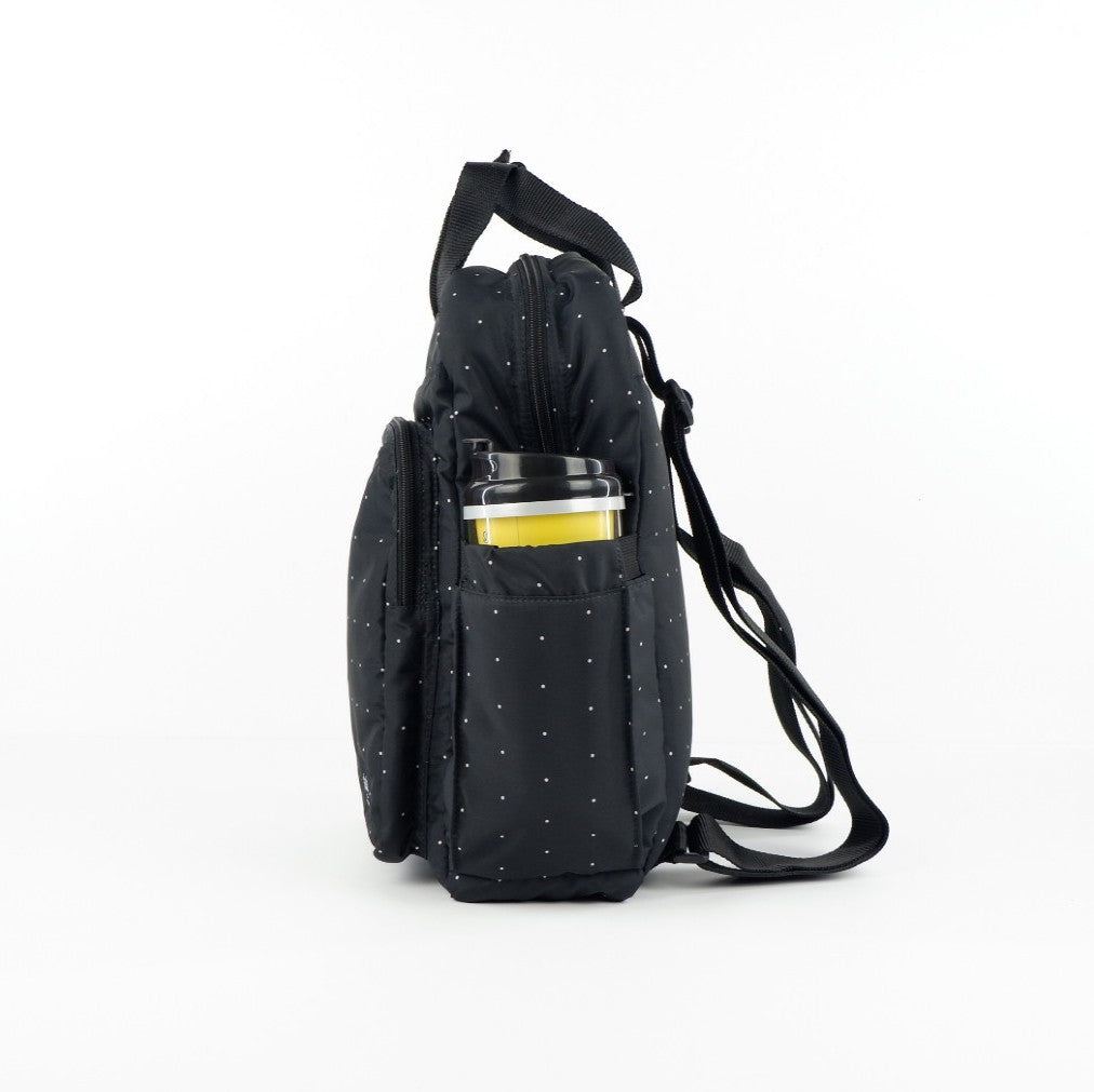 Flashy Tas Ransel Wanita Bielsa Three Polkadot Hitam