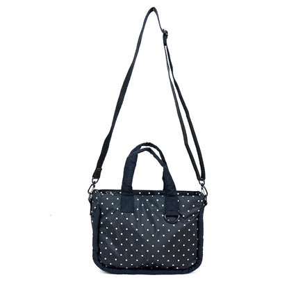 Flashy Tas Selempang Pretory Hitam Polkadot