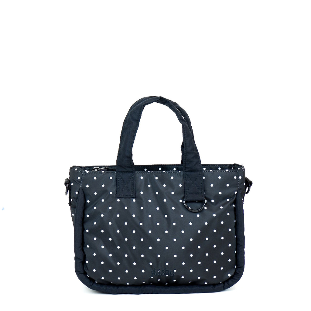 Flashy Tas Selempang Pretory Hitam Polkadot