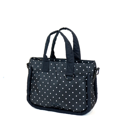 Flashy Tas Selempang Pretory Hitam Polkadot