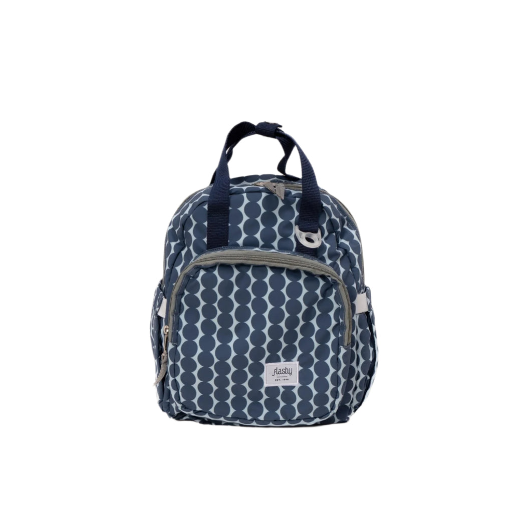 Flashy Tas Ransel Mini Wanita Larbert Biru Polka