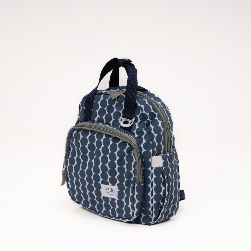 Flashy Tas Ransel Mini Wanita Larbert Biru Polka