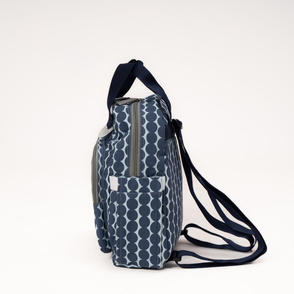 Flashy Tas Ransel Mini Wanita Larbert Biru Polka