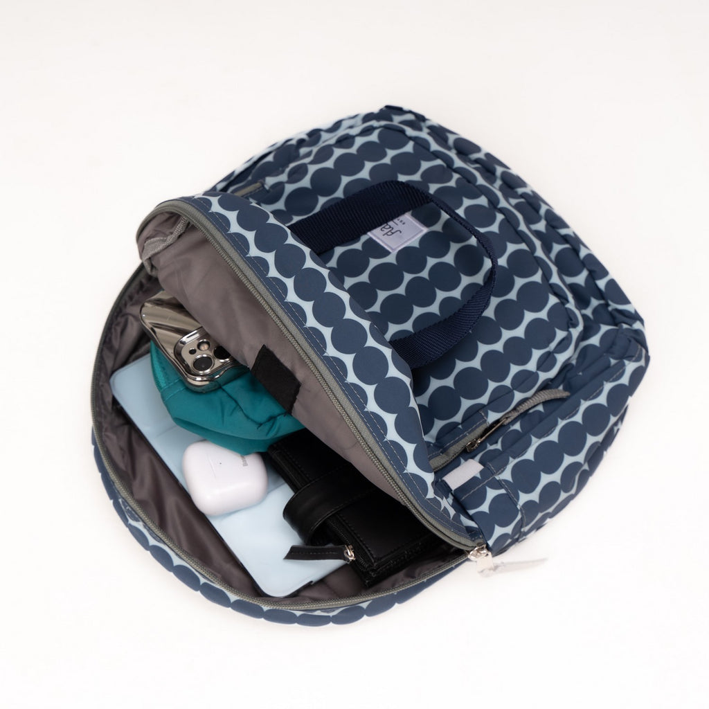 Flashy Tas Ransel Mini Wanita Larbert Biru Polka