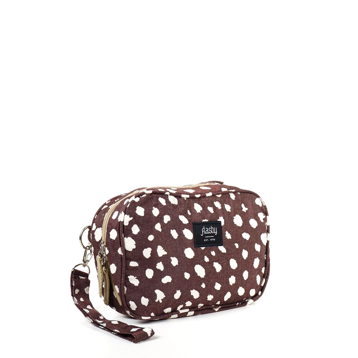 Flashy Pouch Wanita Brouwer Cokelat Motif