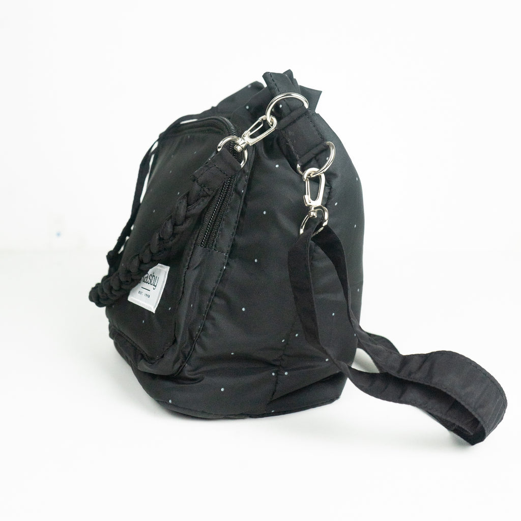 Flashy Tas Selempang Wanita Delfish Hitam Polka