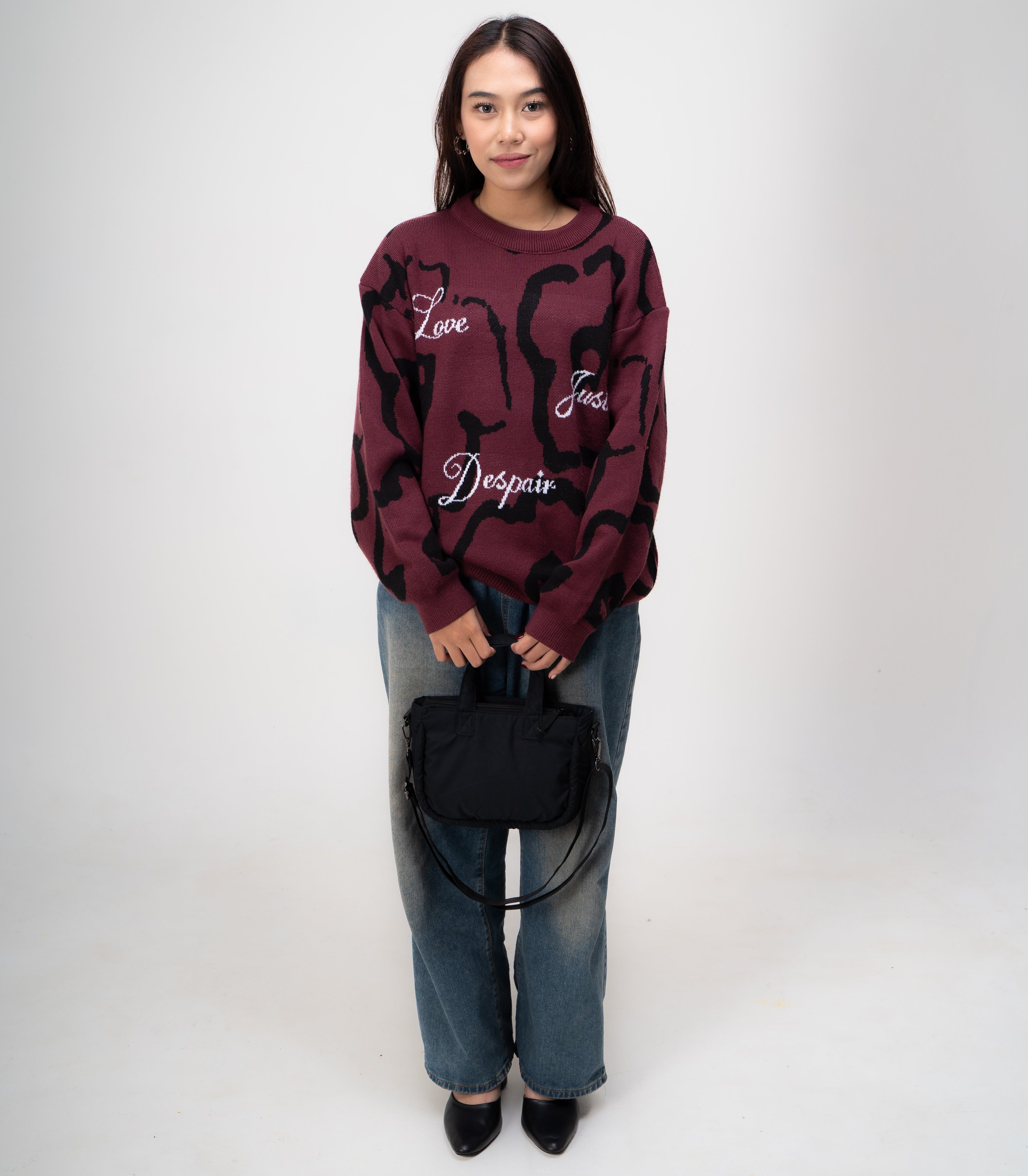 Flashy Tas Selempang Pretory Hitam Polos