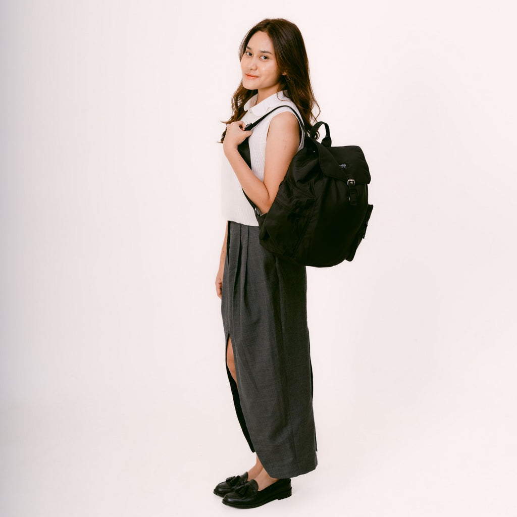 Flashy Tas Ransel Wanita Lerner Hitam