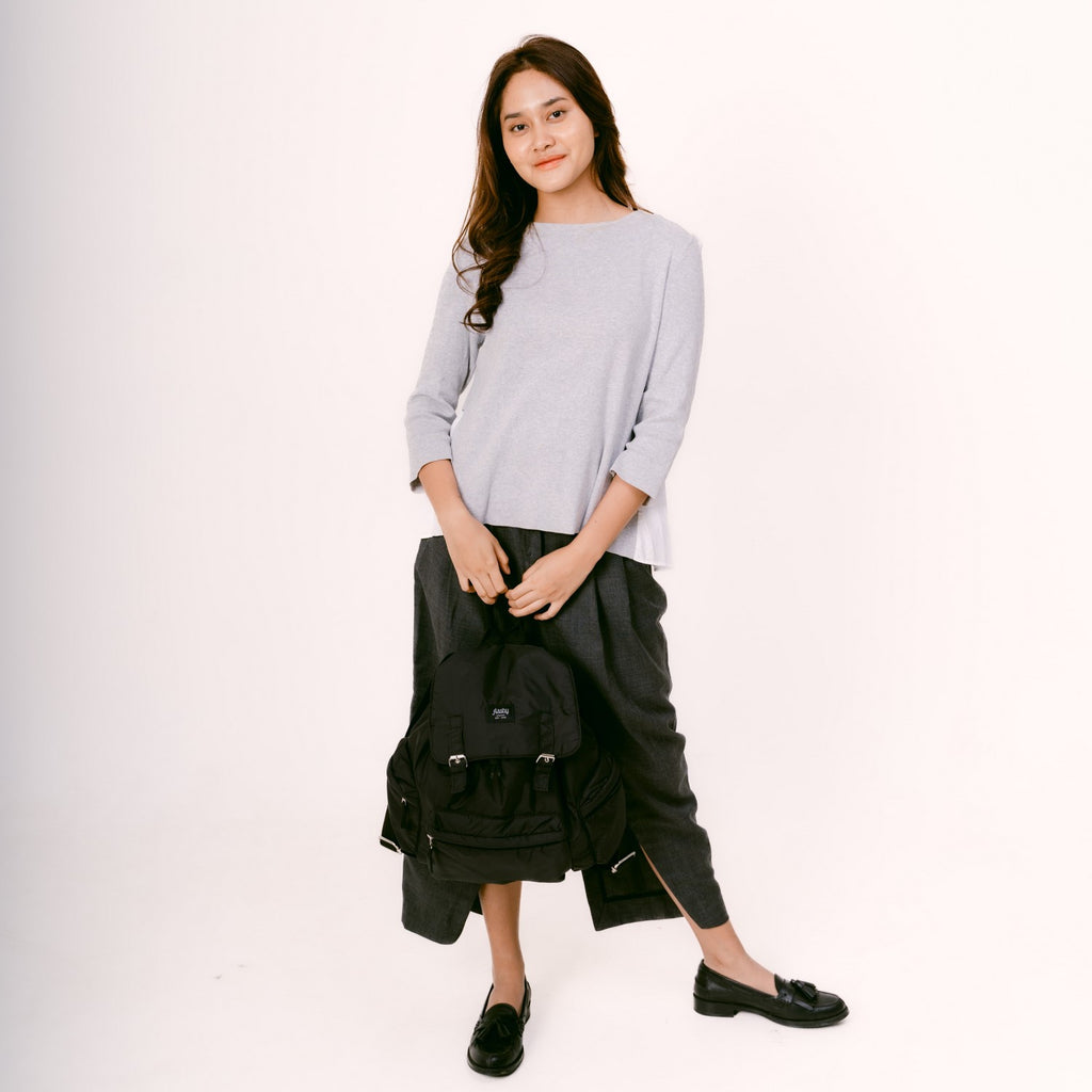 Flashy Tas Ransel Wanita Mabu Seven Hitam