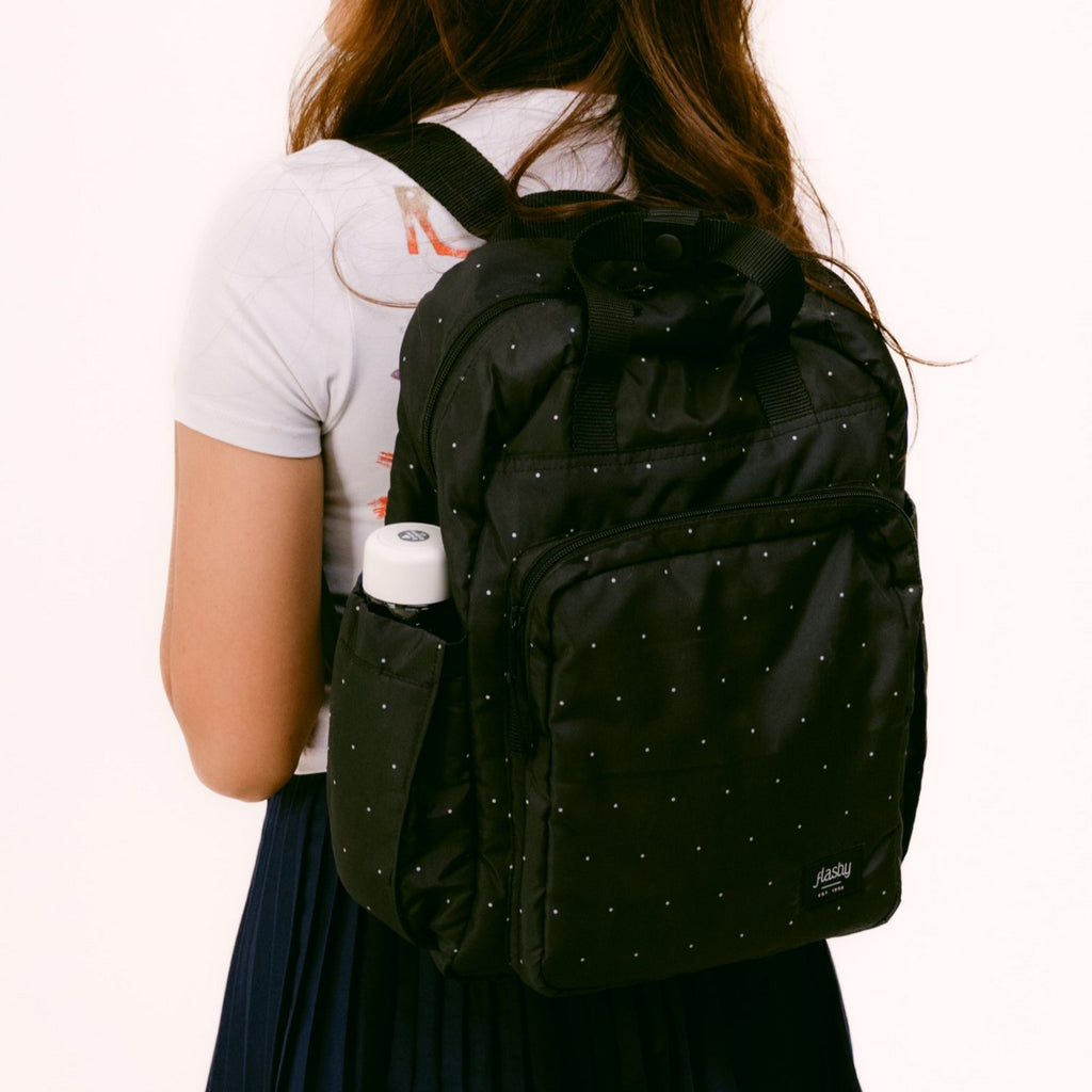 Flashy Tas Ransel Wanita Bielsa Three Polkadot Hitam