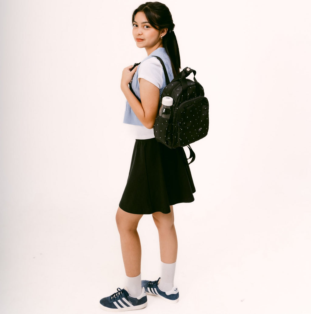 Flashy Tas Ransel Wanita Larbert Eight Motif Segitiga