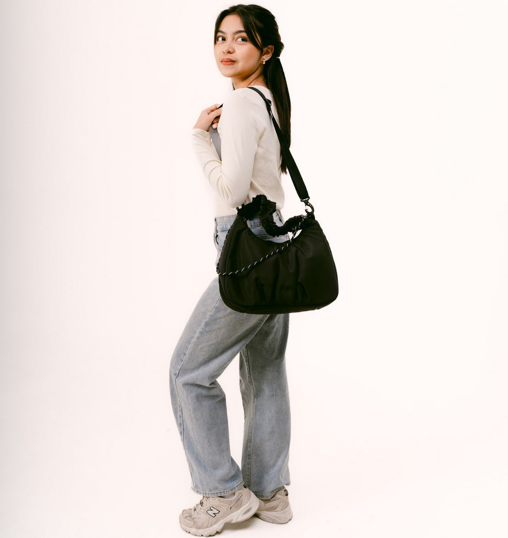 Flashy Tas Selempang Wanita Morellos Four Hitam