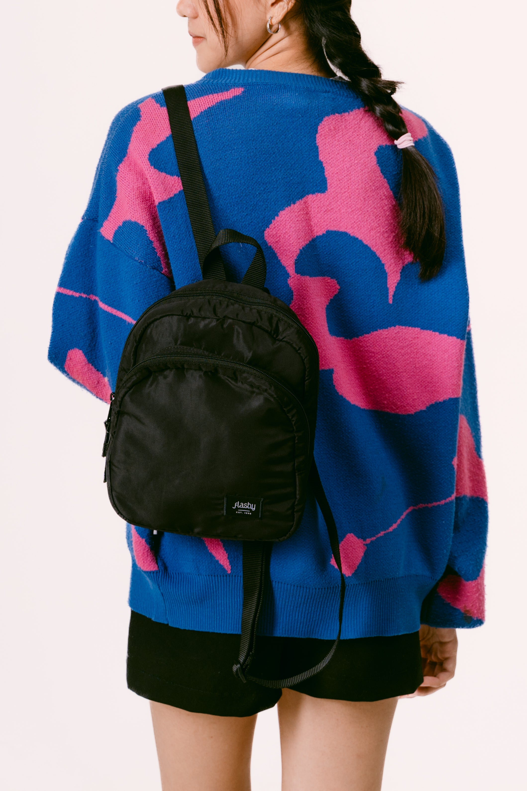 Flashy Tas Ransel Mini Wanita Losilla Hitam