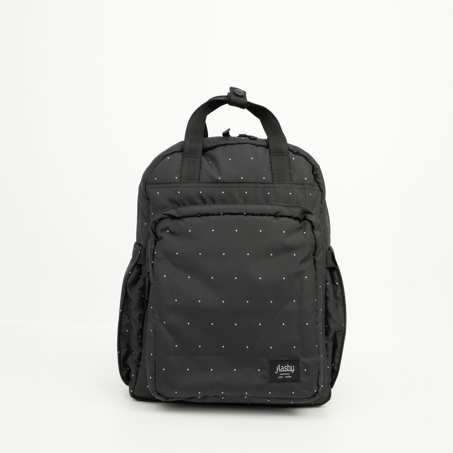 Flashy Tas Ransel Helvilo Hitam Polkadot