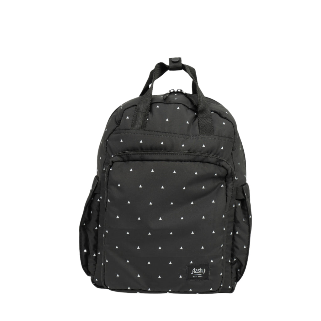 Flashy Tas Ransel Helvilo Hitam Segitiga