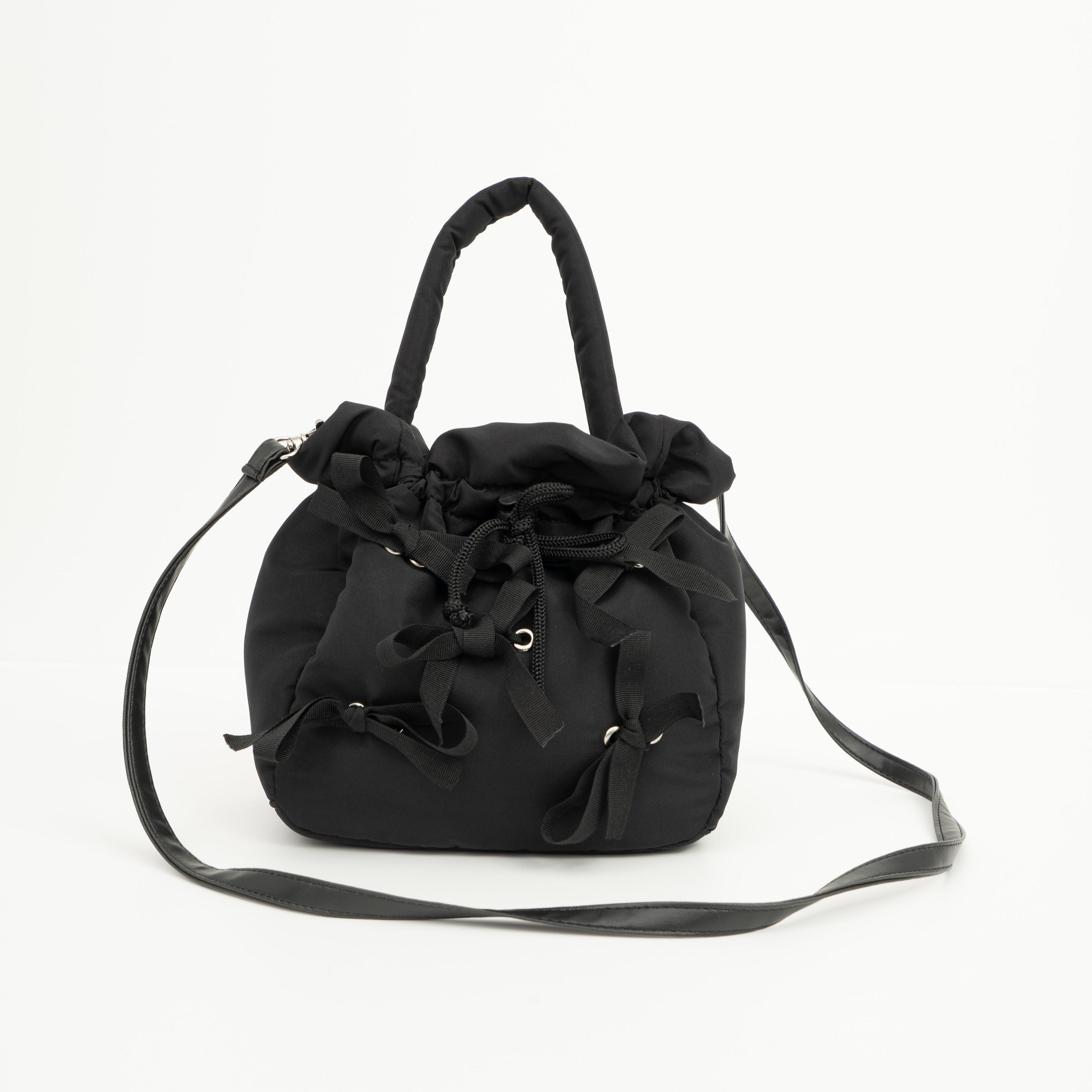 Flashy Tas Serut Wanita Cottrail Pita Hitam