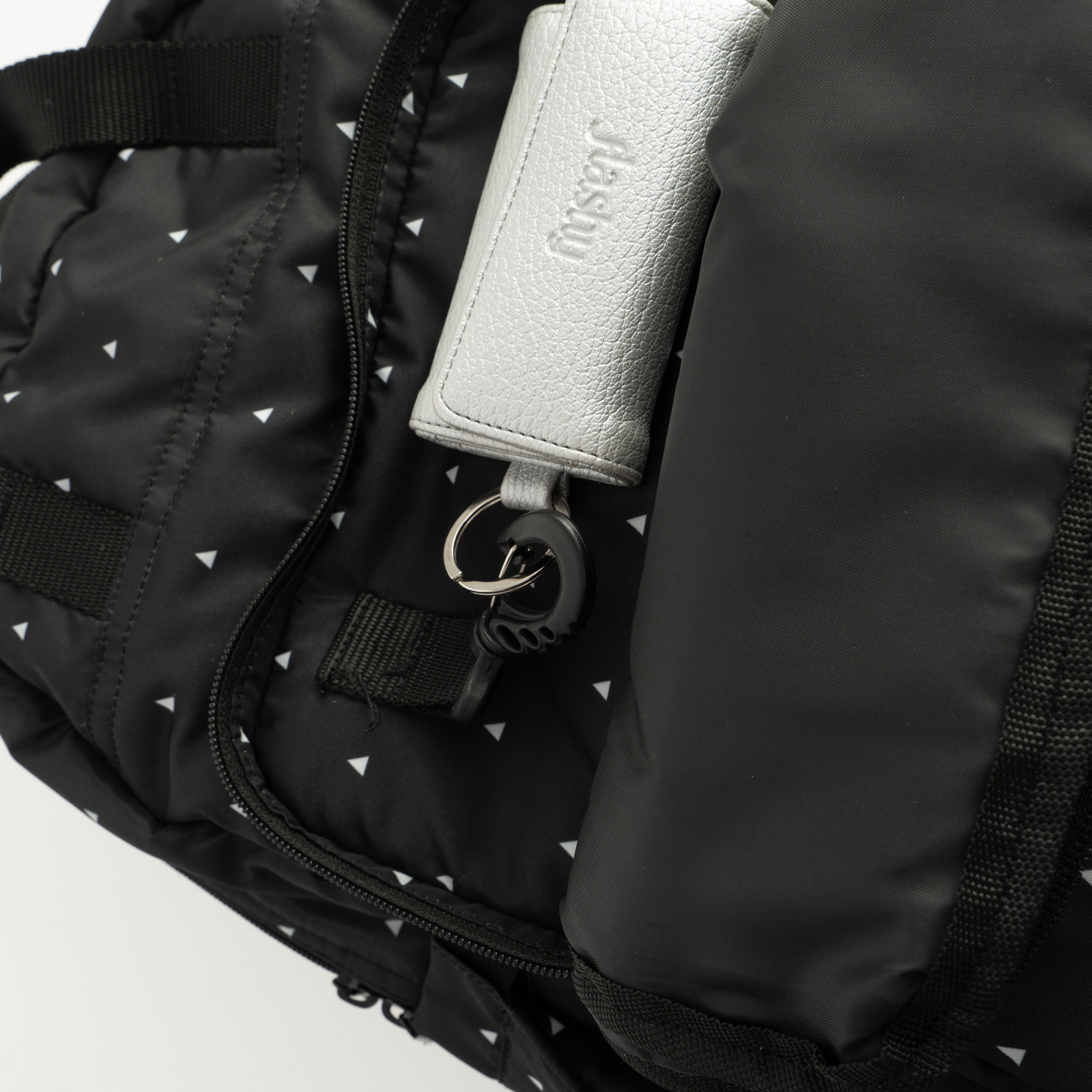 Flashy Tas Ransel Helvilo Hitam Segitiga