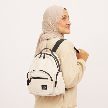 Flashy Tas Ransel Wanita Viely Krem Muda